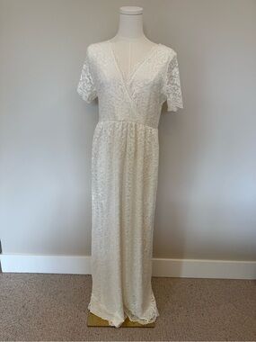 Pinkblush Maternity Dress with V-Neck